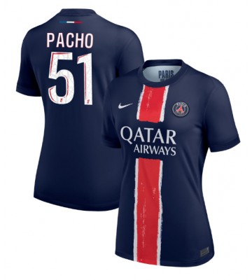 Paris Saint-Germain Willian Pacho #51 Hemmatröja Kvinnor 2024-25 Kortärmad